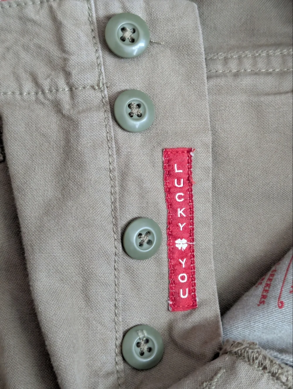Lucky Brand Mens 32 Military Green Cargo RMen's Patchwork Cargo Pants - Olive - Picture 14 of 16